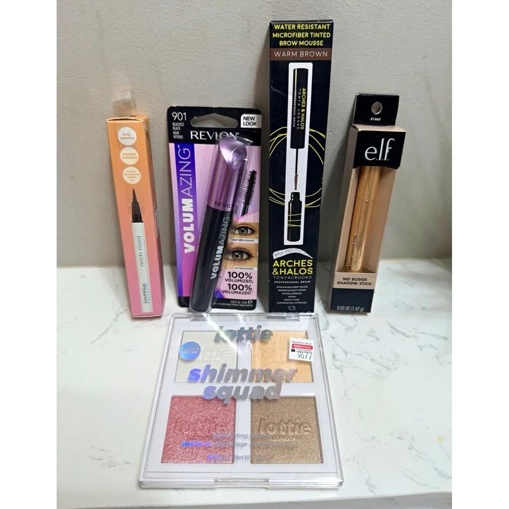 Makeup Bundle 5pc e.l.f. Revlon Lottie Arches & Halos Beauty New